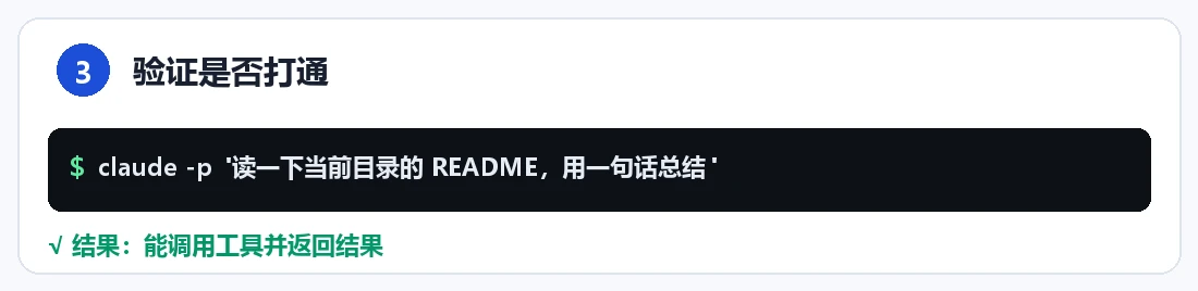 步骤 3:验证是否打通