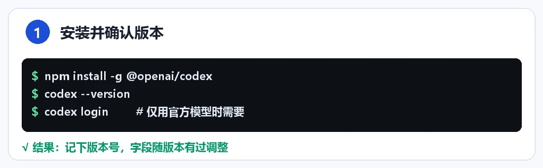 步骤 1：安装与验证