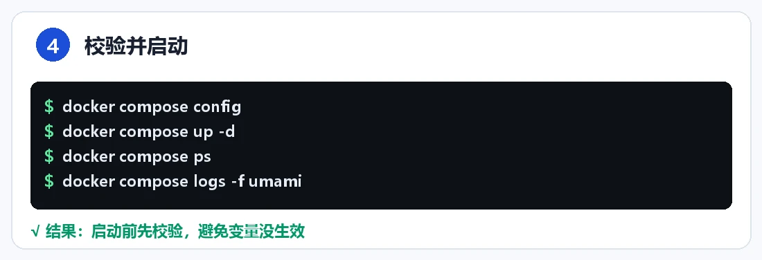 步骤 4:启动与查看