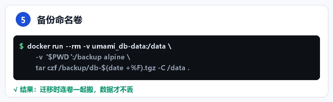 步骤 5:备份命名卷与迁移